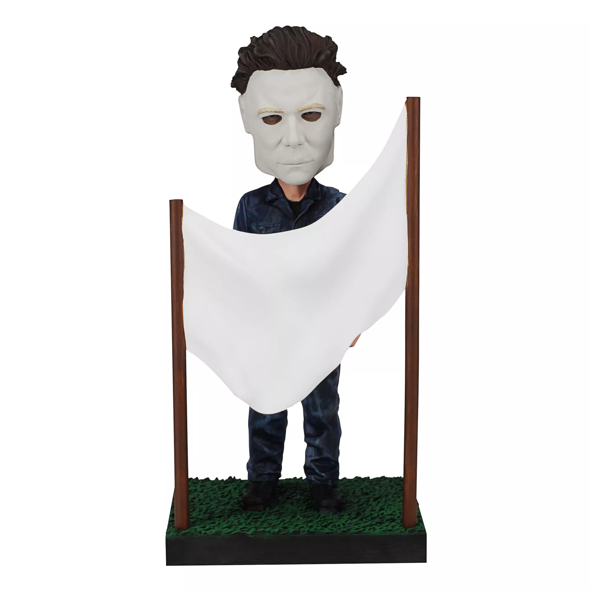 Michael Myers Clothesline Bobblehead Statue - Halloween at Spirit Halloween