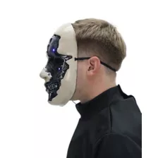 Light-Up Bot Half Mask at Spirit Halloween