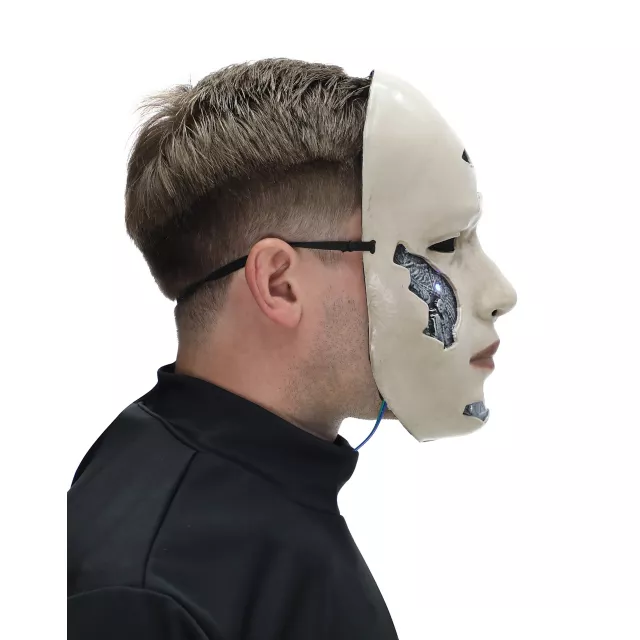 Light-Up Bot Half Mask at Spirit Halloween