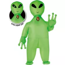Adult Inflatable Alien Costume at Spirit Halloween