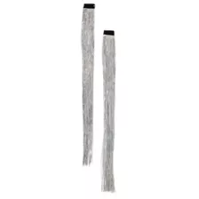 Silver Tinsel Hair Extensions at Spencer's