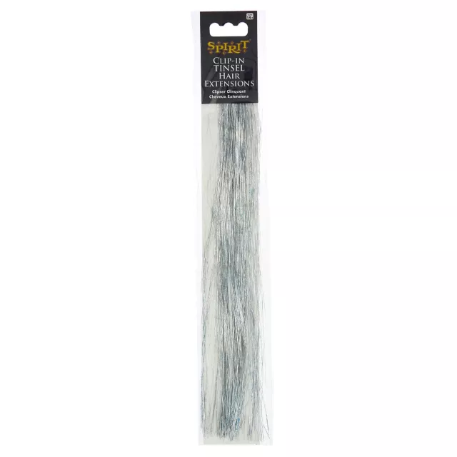 Silver Tinsel Hair Extensions at Spencer's