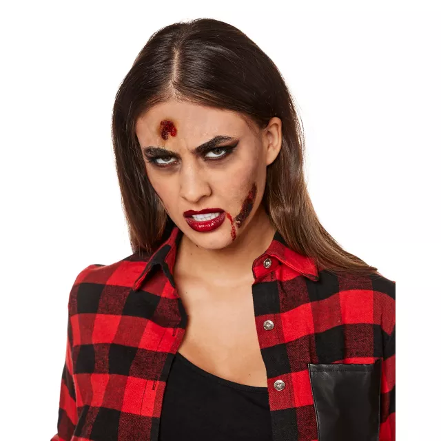 Womens Zombie Make Up Kit Female Halloween Costume Womens Zombie Make Up Kit Female Halloween Costume
