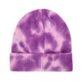 Purple Tie Dye Bat Beanie at Spencer's