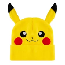 Smiling 3D Pikachu Cuff Beanie Hat - Pokémon at Spirit Halloween