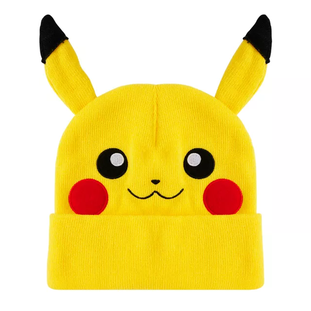 Smiling 3D Pikachu Cuff Beanie Hat - Pokémon at Spirit Halloween