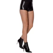 Black Lurex Fishnet Tights at Spencer's