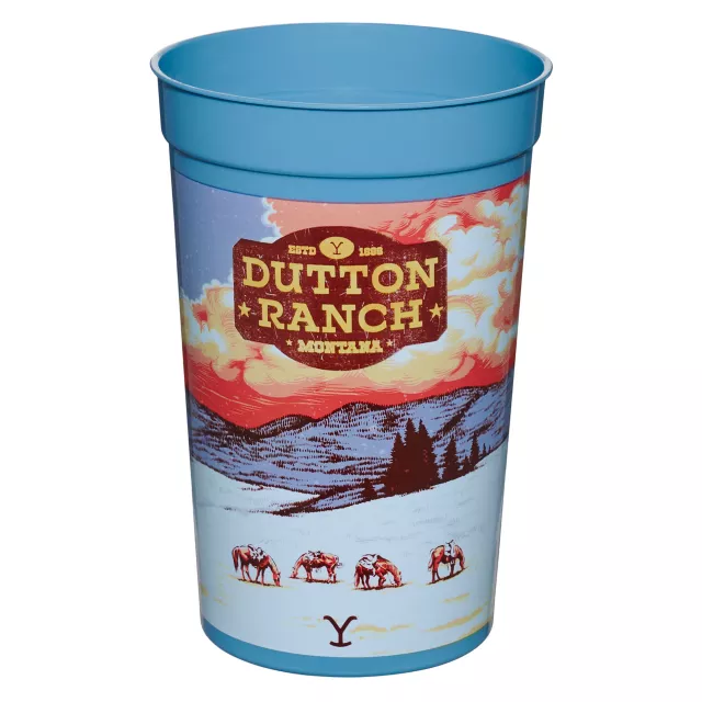 Dutton Ranch Plastic Cup - Yellowstone at Spencer's