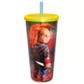 Striped Chucky Cup with Straw - 20 oz. at Spencer's