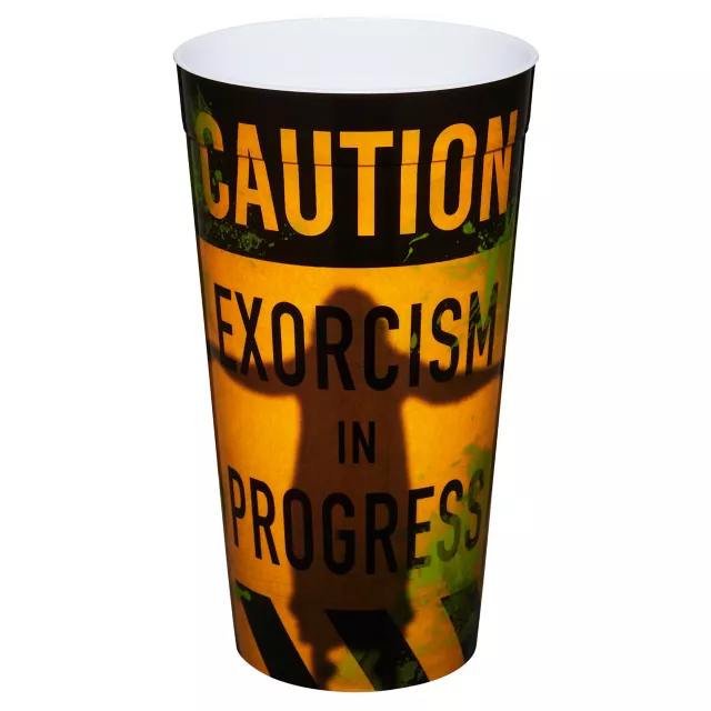 Caution Exorcism in Progress 22 oz. Cup - The Exorcist at Spencer's