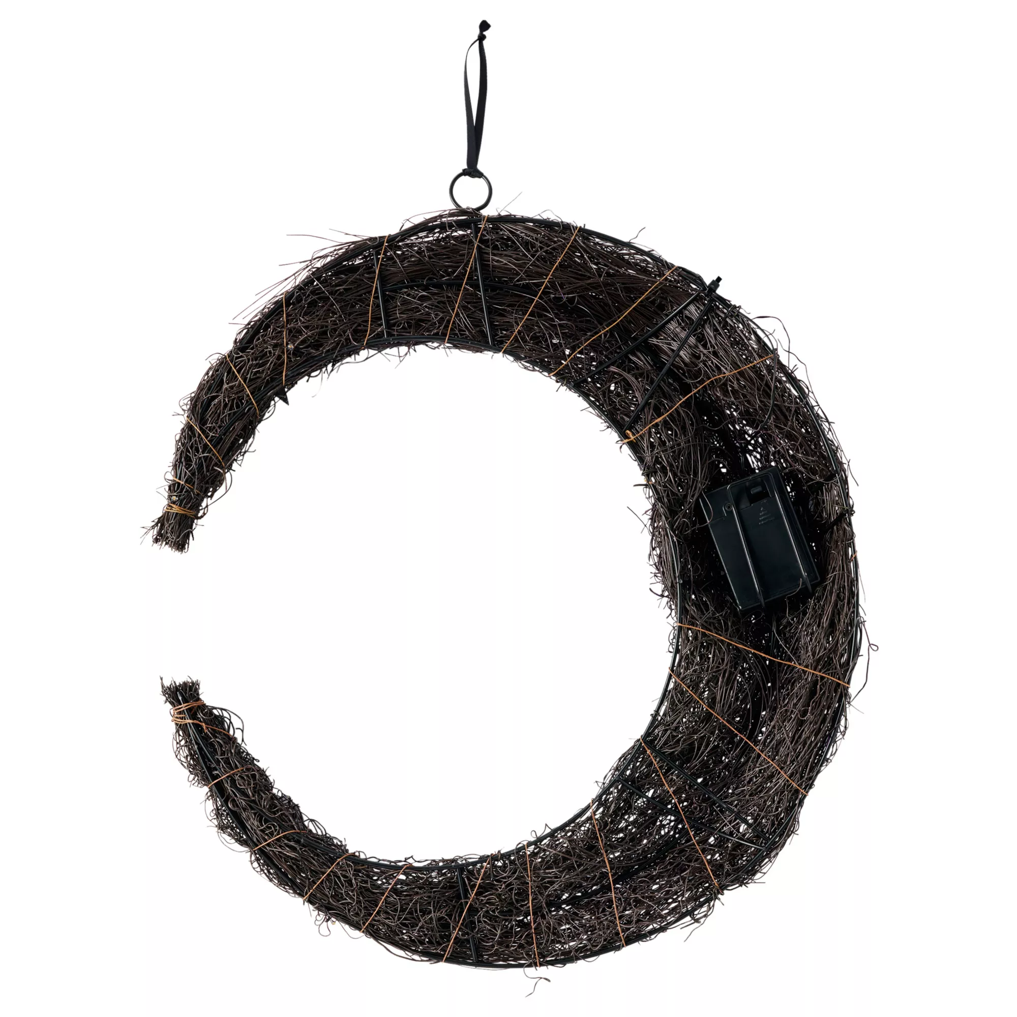 Light-Up Crescent Moon Wreath at Spirit Halloween
