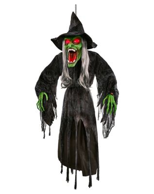 01630565 - 4 Ft Hanging Green Wicked Witch Decoration