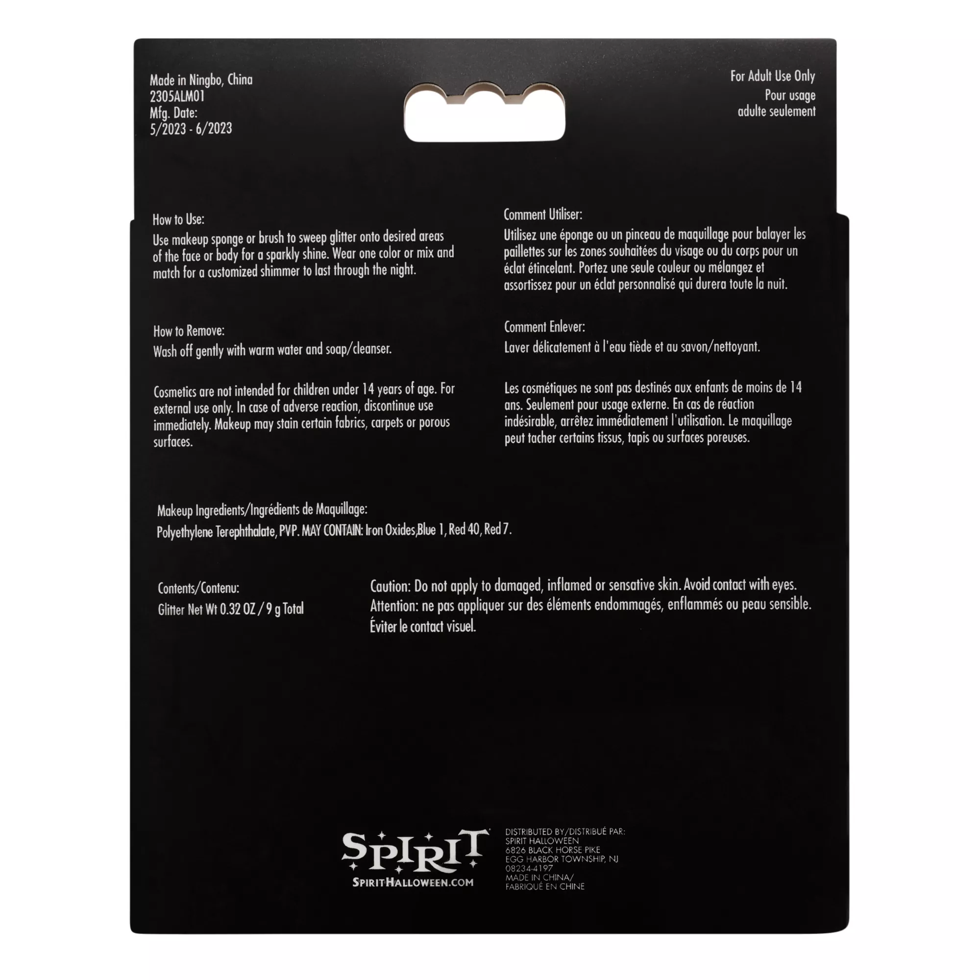 Loose Glitter Kit - 9 Pack at Spirit Halloween