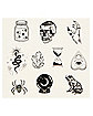 Black Gothic Witch Temporary Tattoos - 20 Pack