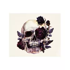 Skull Flower Temporary Tattoo at Spencer's