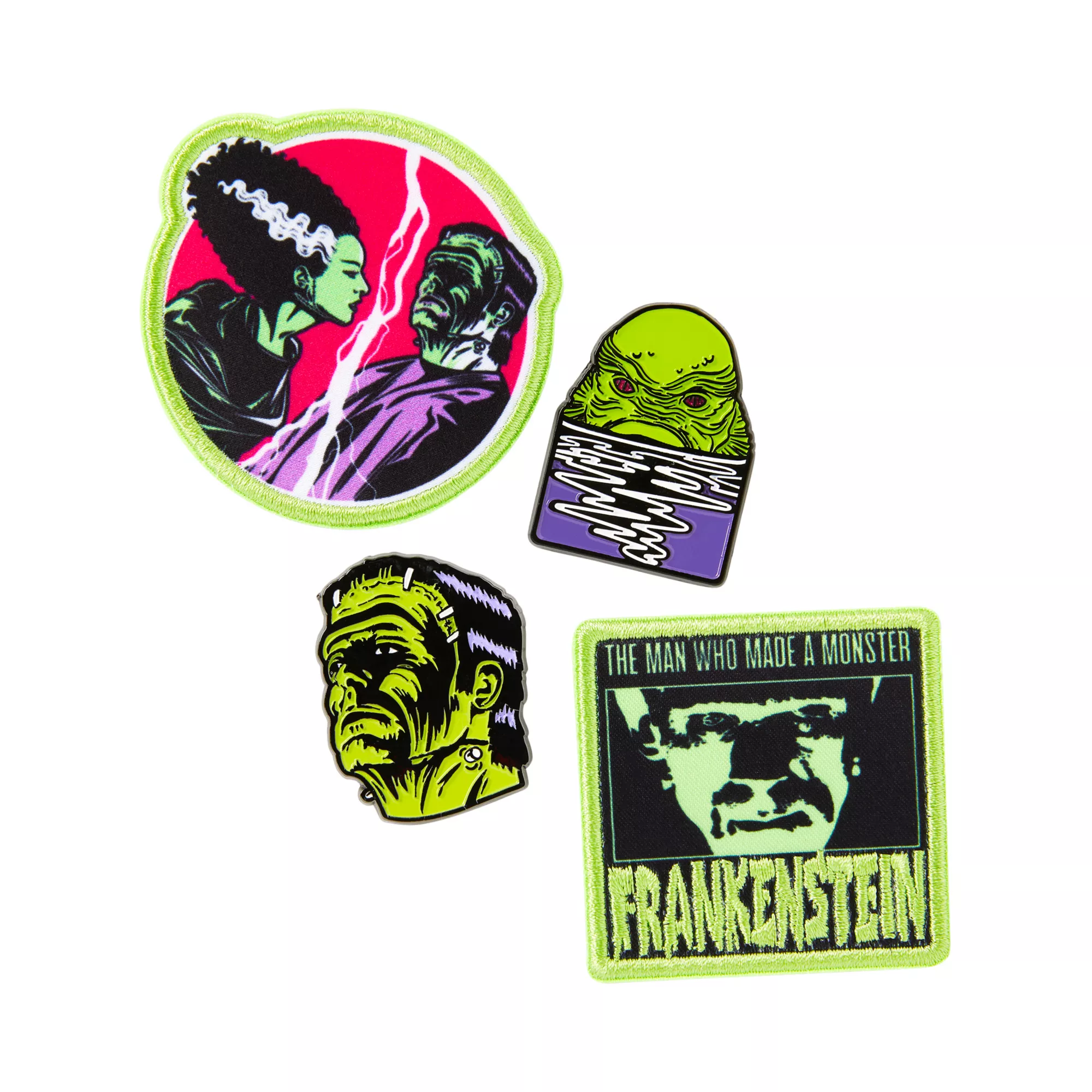 Frankenstein Patch and Pin Set - Universal Classic Monsters at Spirit Halloween