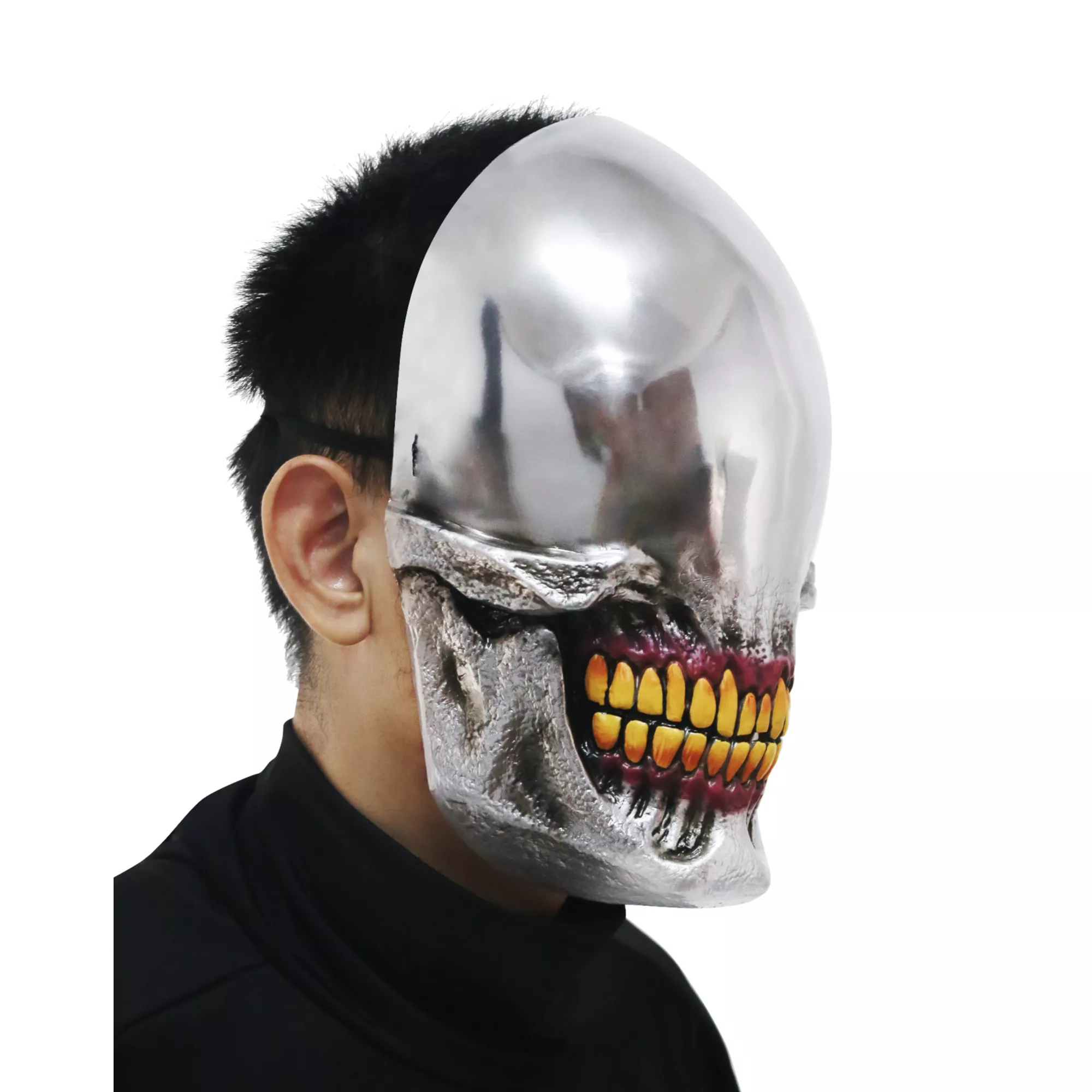 Chrome Smile Half Mask at Spirit Halloween