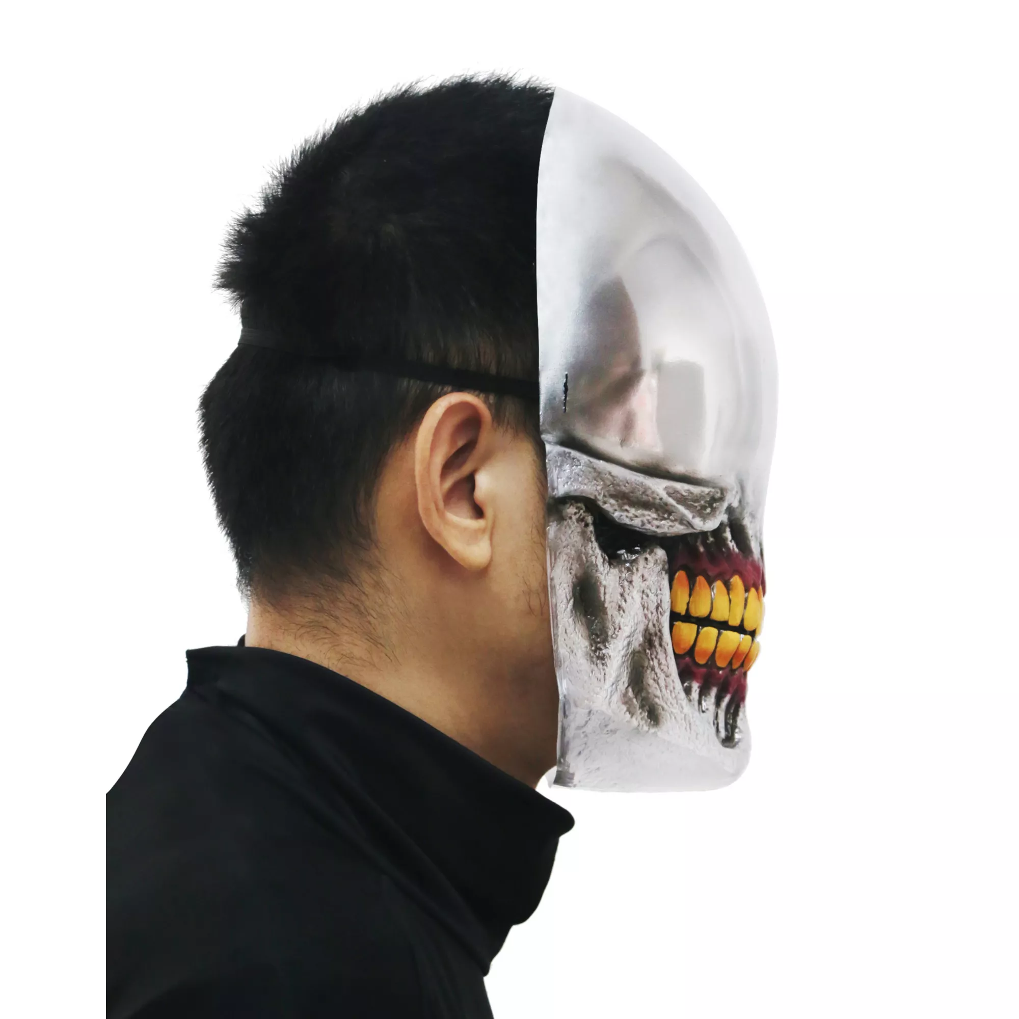 Chrome Smile Half Mask at Spirit Halloween