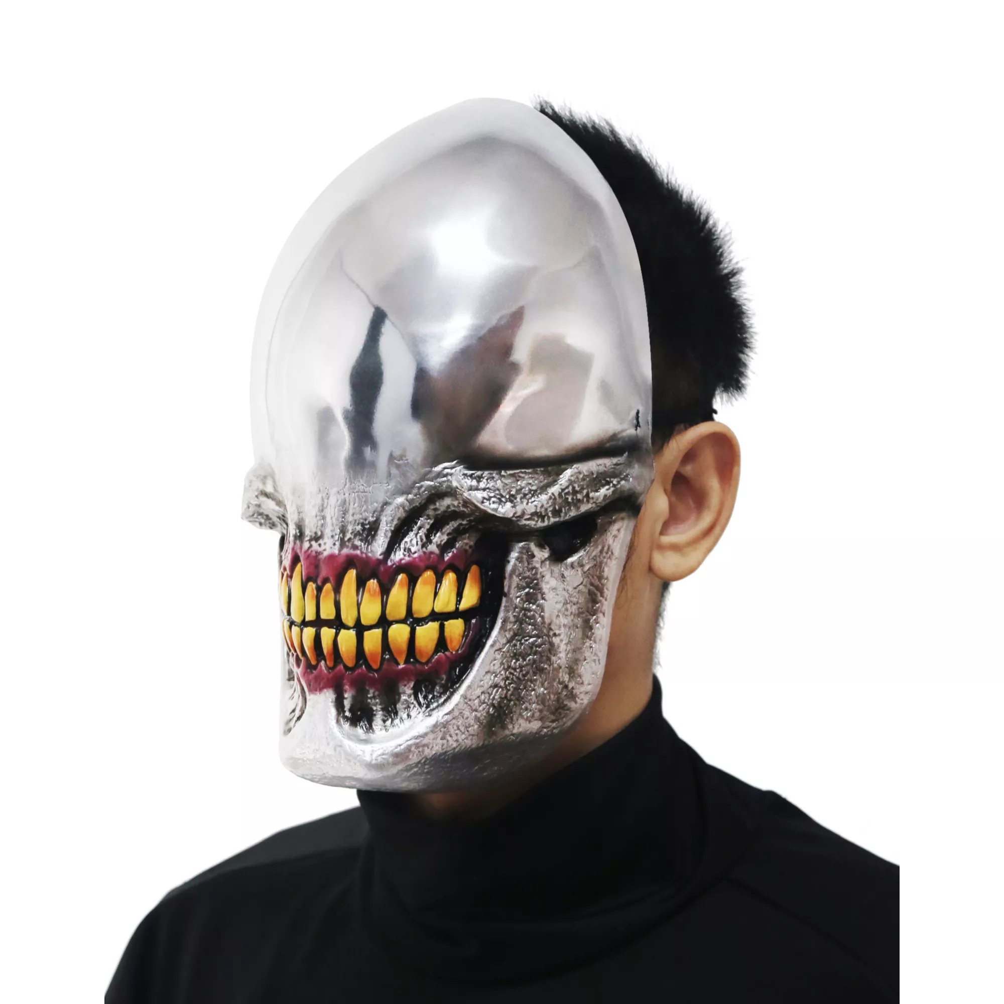 Chrome Smile Half Mask at Spirit Halloween