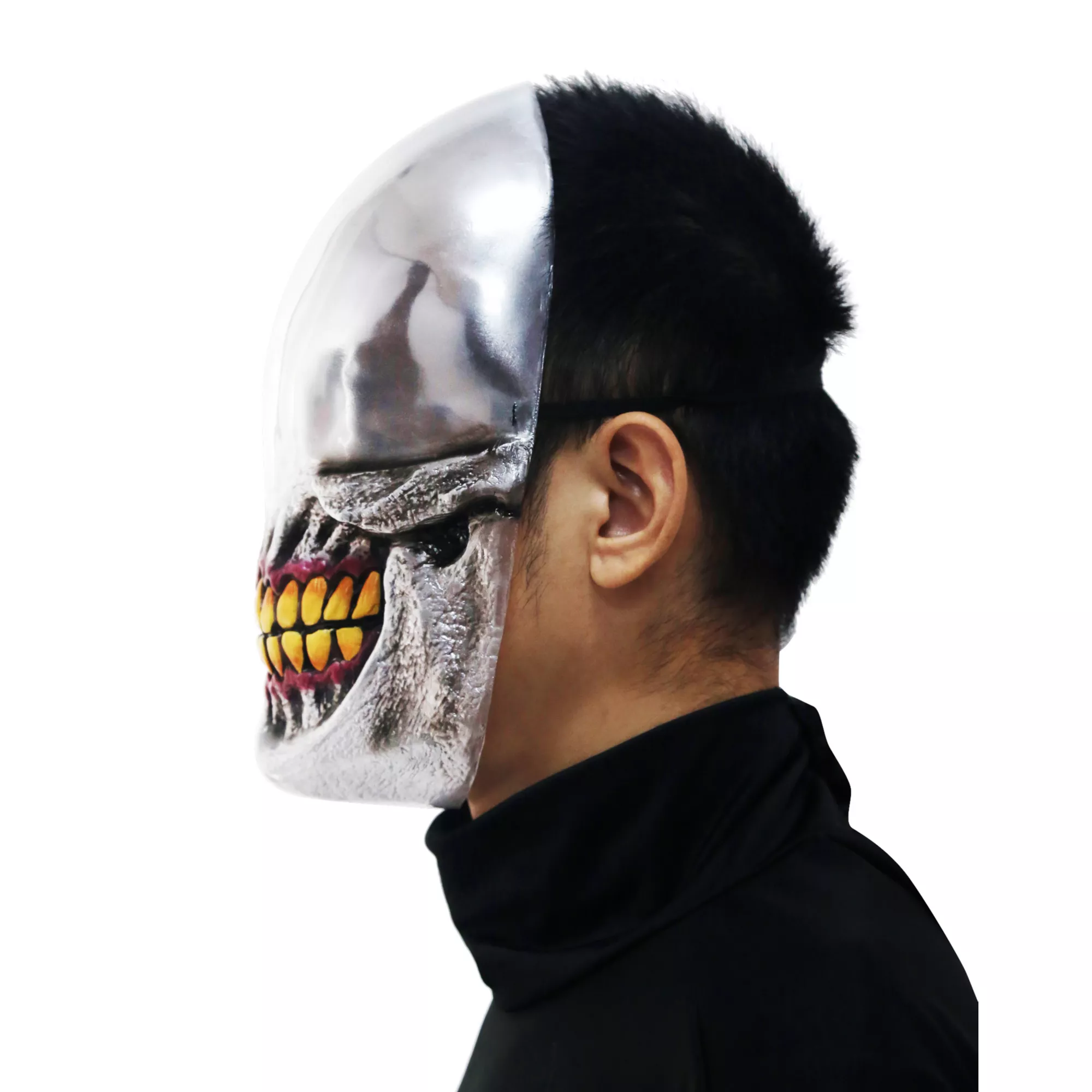 Chrome Smile Half Mask at Spirit Halloween