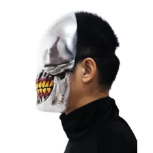 Chrome Smile Half Mask at Spirit Halloween