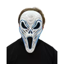 Light-Up EL Wire Phantom Half Mask at Spirit Halloween