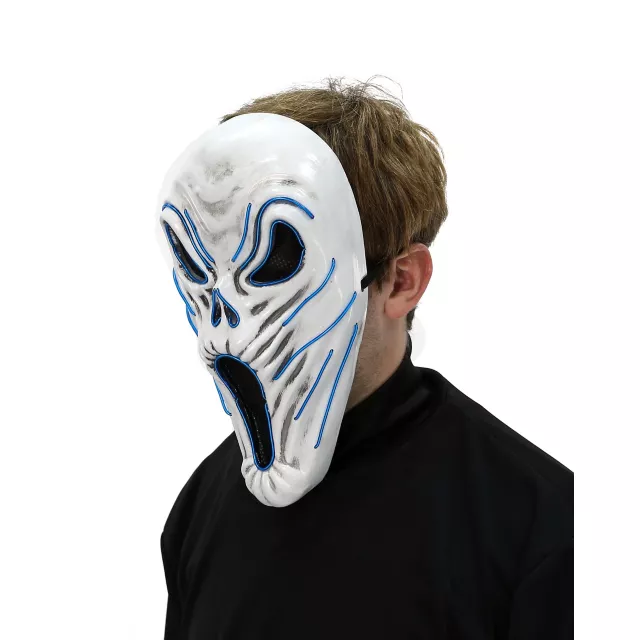 Light-Up EL Wire Phantom Half Mask at Spirit Halloween