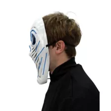 Light-Up EL Wire Phantom Half Mask at Spirit Halloween