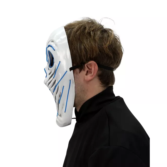 Light-Up EL Wire Phantom Half Mask at Spirit Halloween
