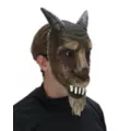 Bloody Burlap Goat Half Mask at Spirit Halloween