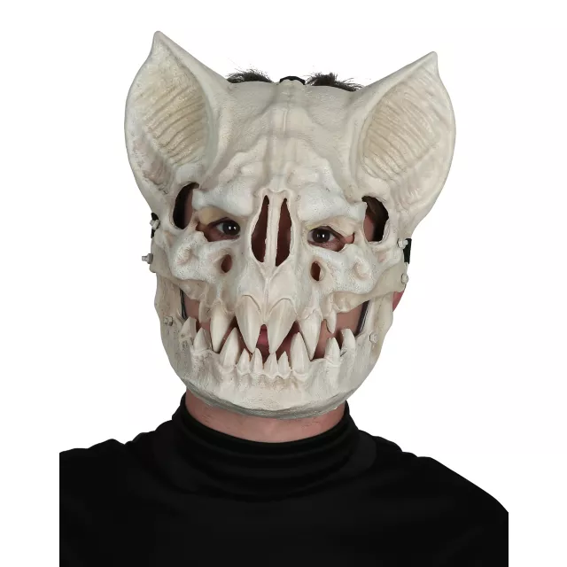 Skeletal Bat Half Mask at Spirit Halloween
