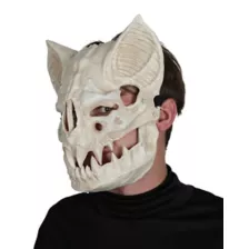 Skeletal Bat Half Mask at Spirit Halloween