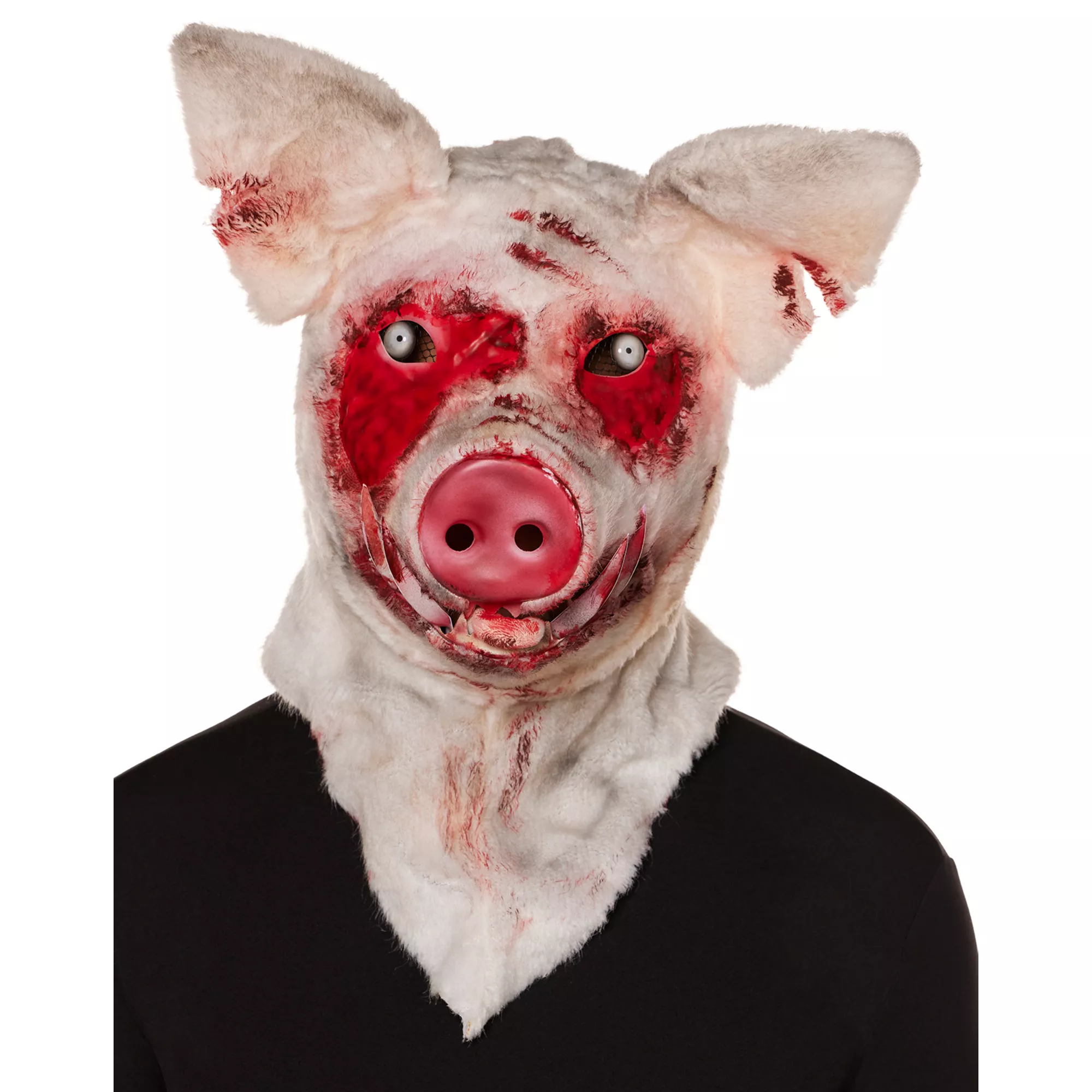 Moving Mouth Bloody Pig Full Mask at Spirit Halloween