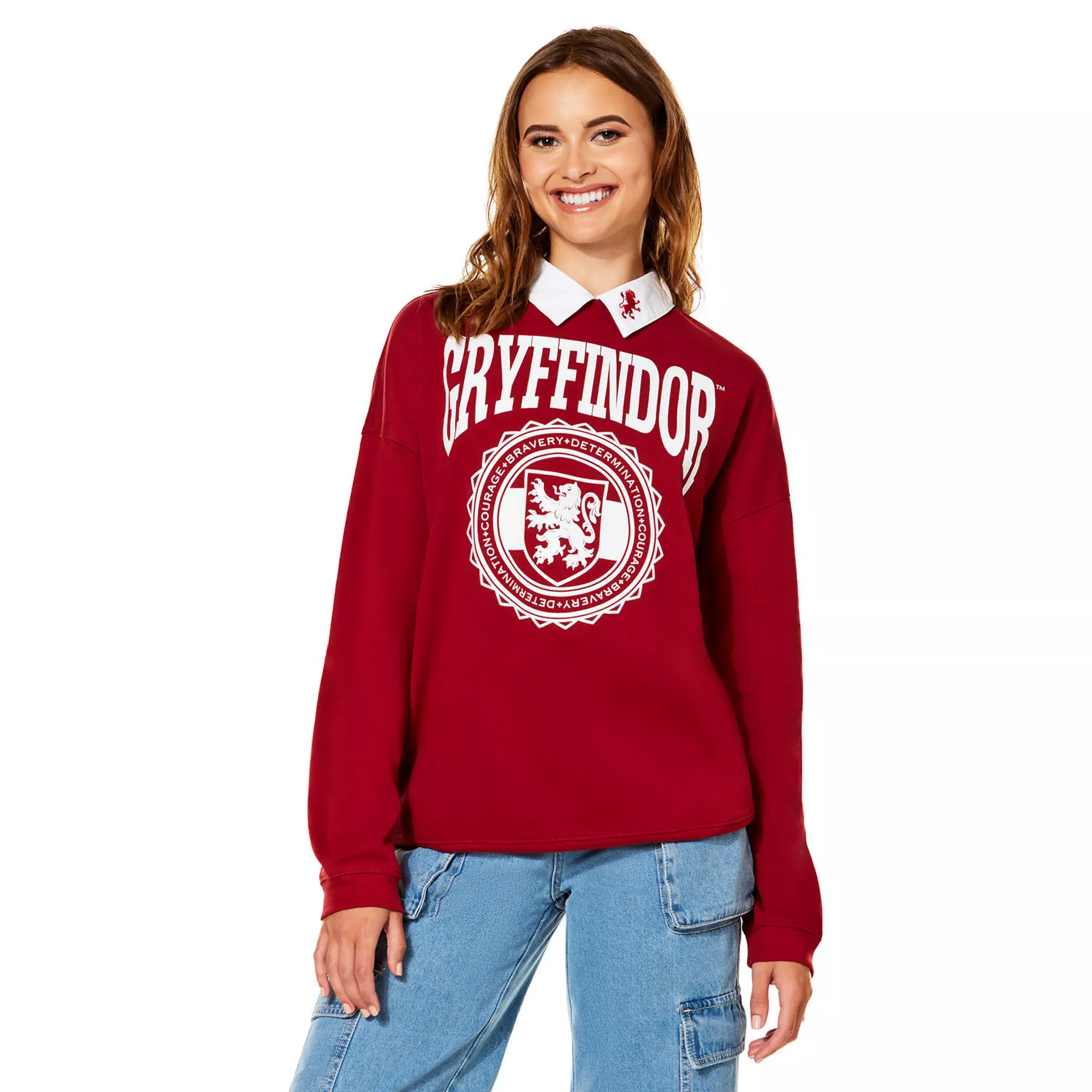 Gryffindor Collared Crewneck - Harry Potter at Spencer's