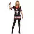 Adult Ghost Face Jersey Dress Costume at Spirit Halloween