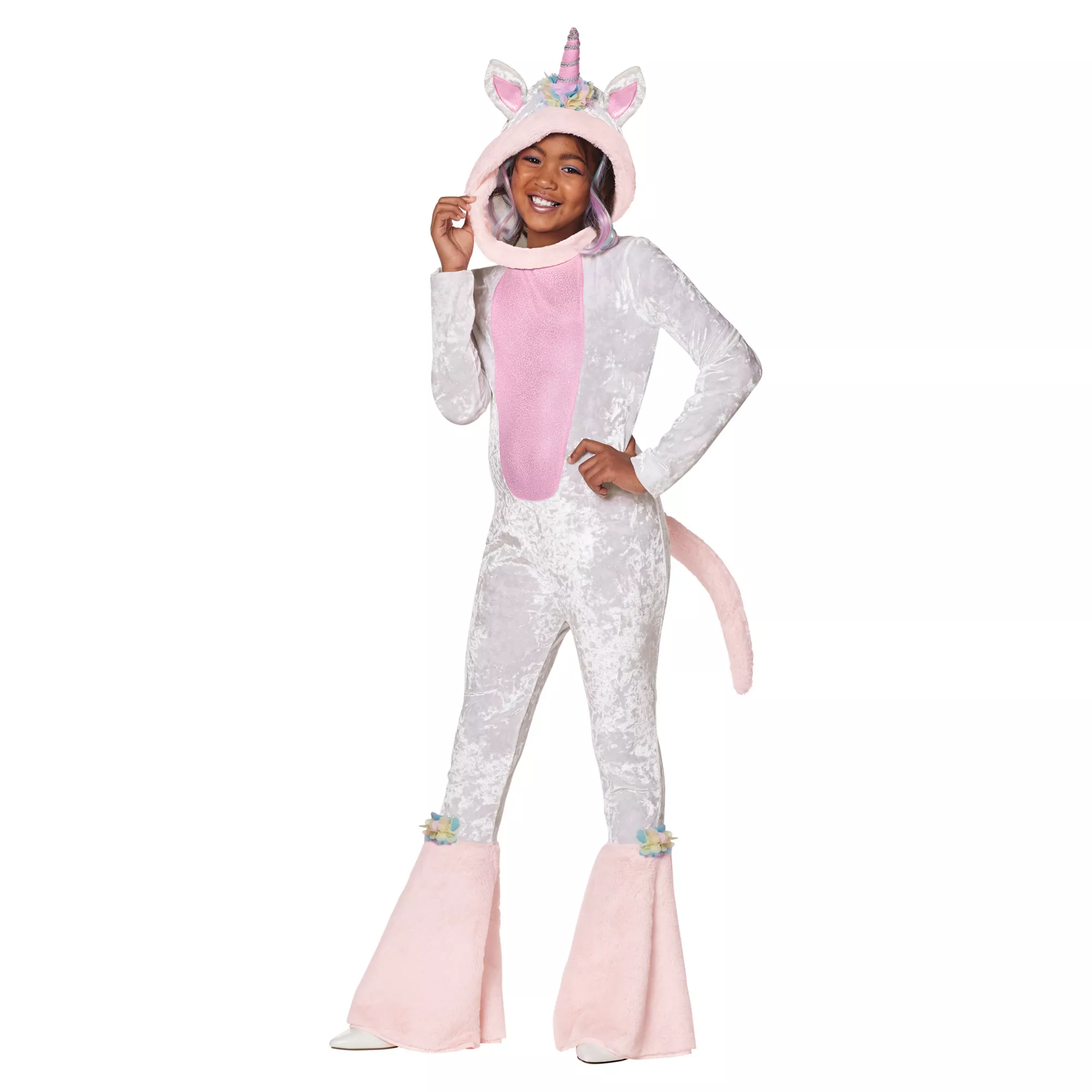 Kids Unicorn Hooded Jumpsuit at Spencer's