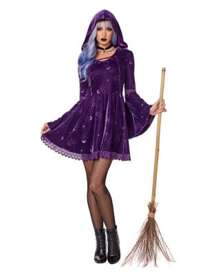 Adult Coven Witch Hooded Dress 