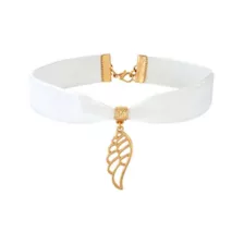 Kids White Angel Wing Choker Necklace at Spirit Halloween