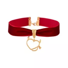 Kids Red Devil Heart Choker Necklace at Spencer's