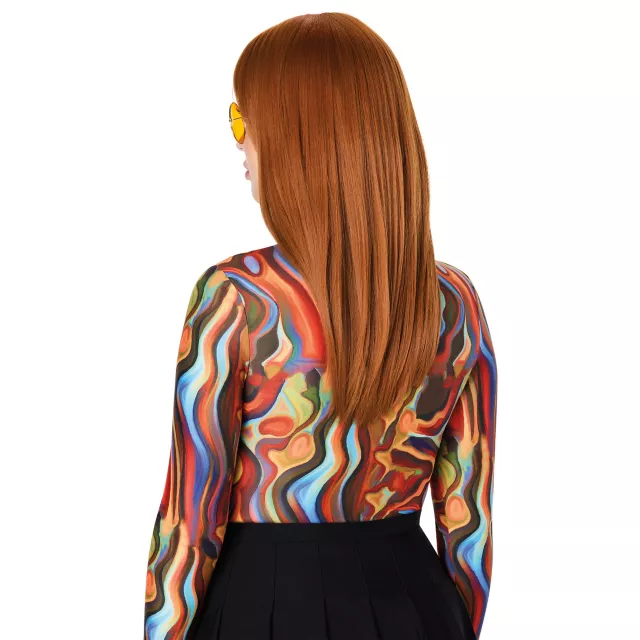 Heat Resistant Copper Wig with Bangs at Spirit Halloween
