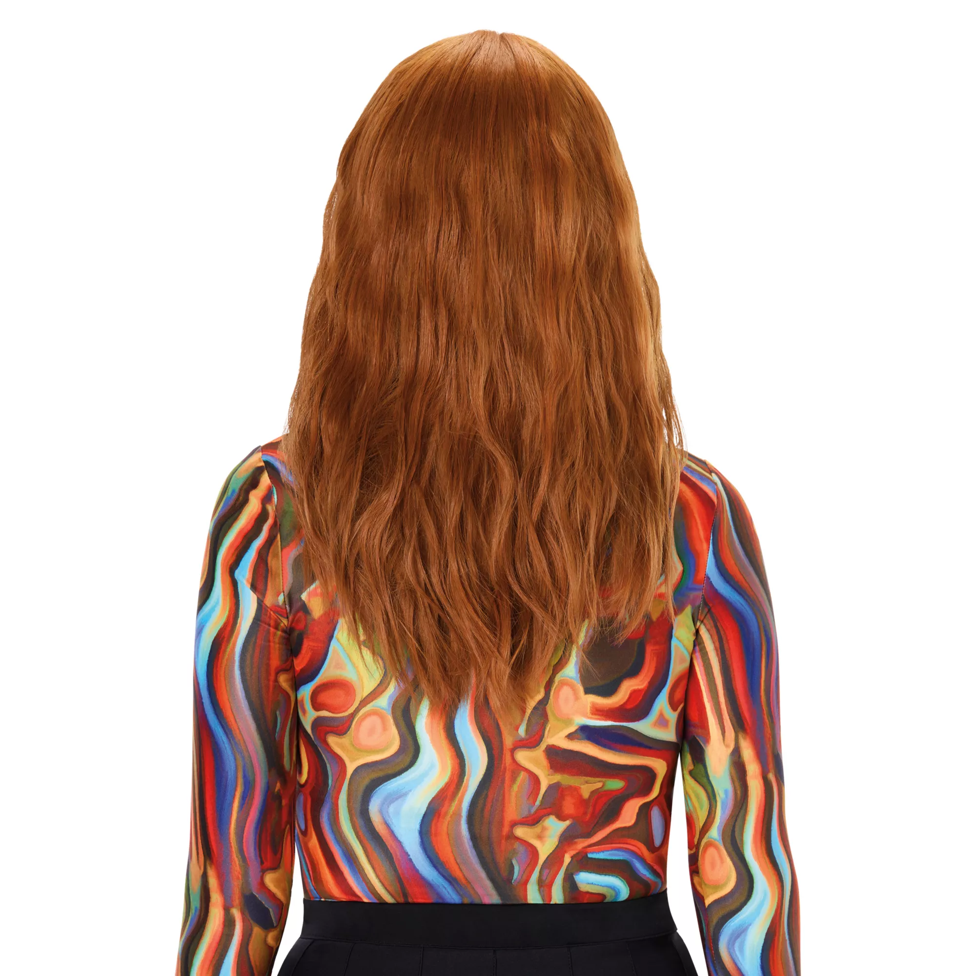 Heat Resistant Copper Wig with Bangs at Spirit Halloween