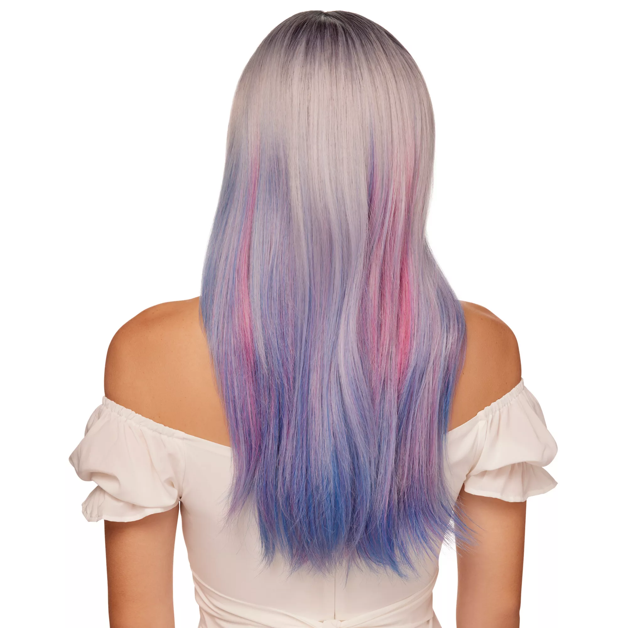 Heat Resistant Cotton Candy Purple Wig at Spirit Halloween
