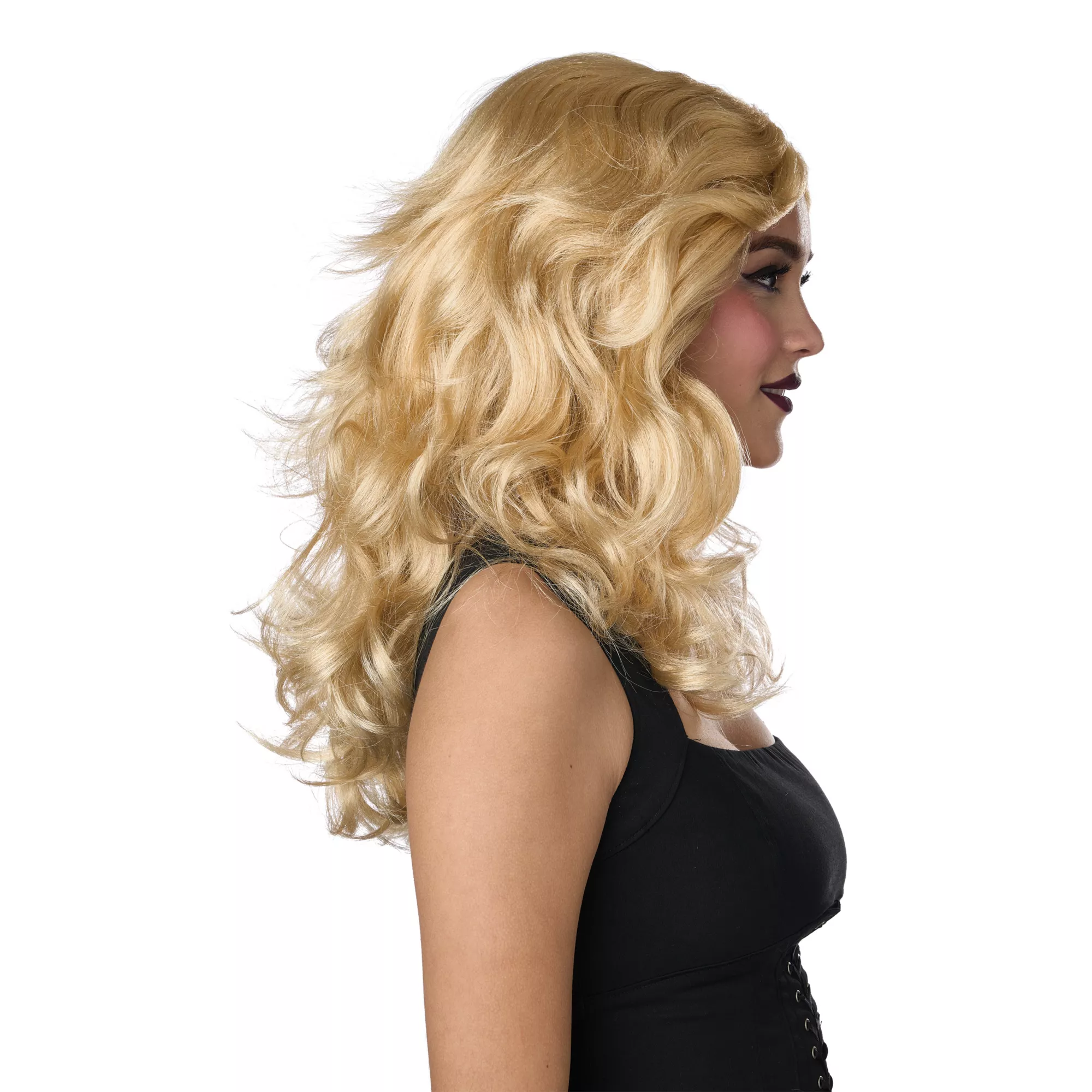 Blonde It Girl Disco Wig at Spirit Halloween
