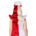 Heat Resistant Angel and Devil Split Wig at Spirit Halloween