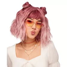 Purple Wavy Buns and Bangs Wig at Spirit Halloween