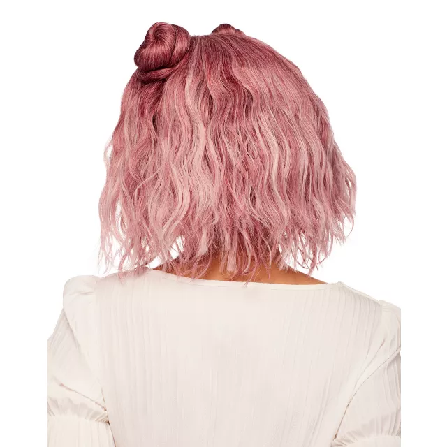 Purple Wavy Buns and Bangs Wig at Spirit Halloween