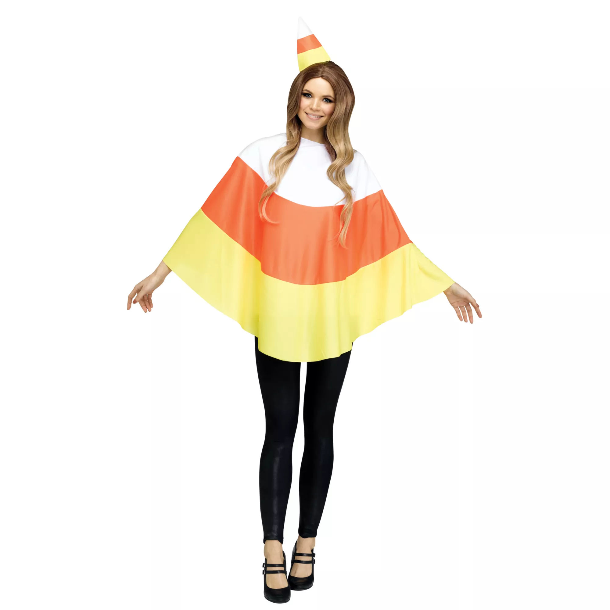 Adult Candy Corn Poncho at Spencer's