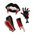Bloody Horror Pin Set - 4 Pack at Spirit Halloween