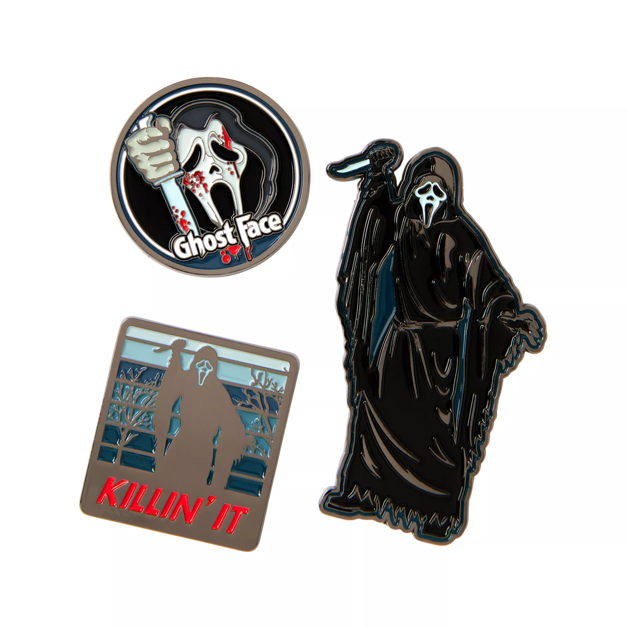 Ghost Face Pin Set - 3 Pack at Spencer's