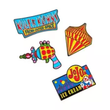 Killer Klowns from Outer Space Pin Set - 4 Pack at Spirit Halloween